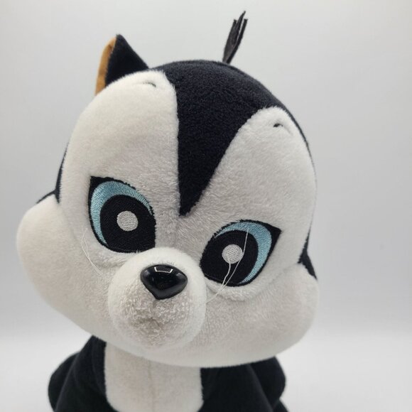 Pepe Le Pew Girlfriend Penelope Cat Black White Plush Six Flags Looney Tunes - Picture 2 of 6